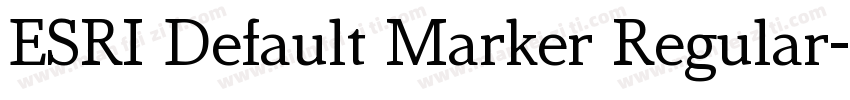 ESRI Default Marker Regular字体转换